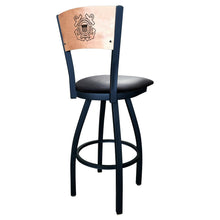 Load image into Gallery viewer, Coast Guard Seal Swivel Stool with Laser Engraved Back