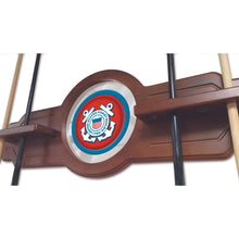 Load image into Gallery viewer, Coast Guard Seal Solid Wood Cue Rack