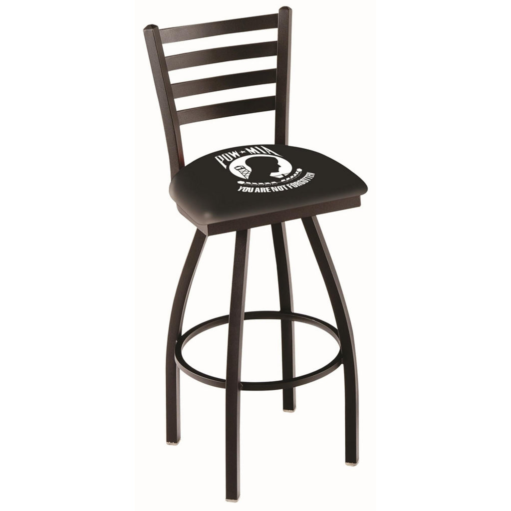 POW/MIA Swivel Stool with Ladder Back