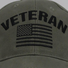 Load image into Gallery viewer, Veteran Flag Hat (OD Green)