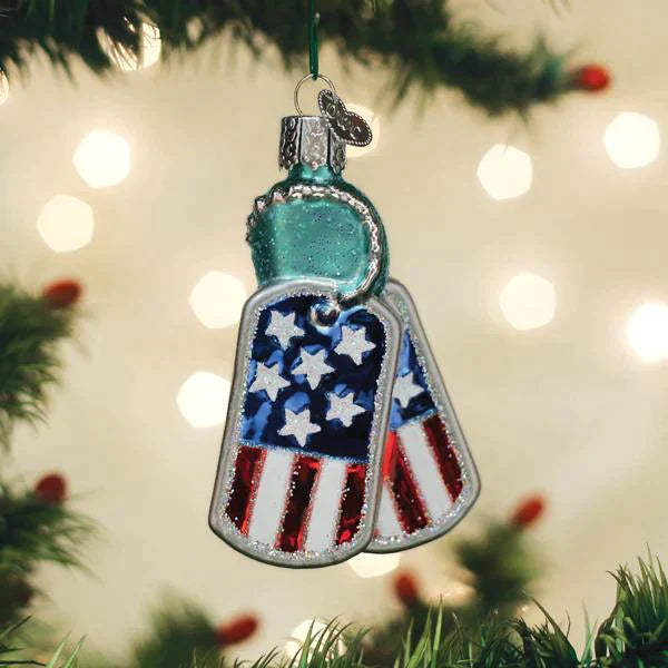 Military Dog Tags Ornament