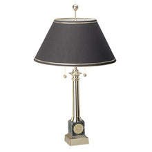 Load image into Gallery viewer, Coast Guard Seal Alumni Brass Table Lamp (Black Marble)