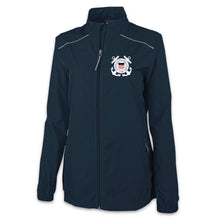 Load image into Gallery viewer, Coast Guard Seal Ladies Pack-N-Go Full Zip Jacket