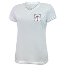 Load image into Gallery viewer, Coast Guard Ladies Seal Left Chest Performance T-Shirt