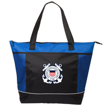 Load image into Gallery viewer, Coast Guard Shopping Cooler Tote (Blue)