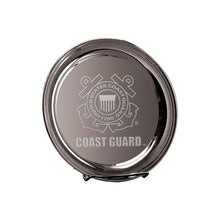 Load image into Gallery viewer, Coast Guard Seal 8&quot; Silver Plated Commemorative Tray