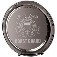 Load image into Gallery viewer, Coast Guard Seal 12&quot; Silver Plated Commemorative Tray