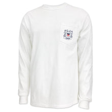 Load image into Gallery viewer, Coast Guard Seal Logo Long Sleeve Pocket T-Shirt