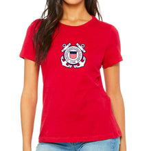 Load image into Gallery viewer, Coast Guard Ladies Seal Logo T-Shirt