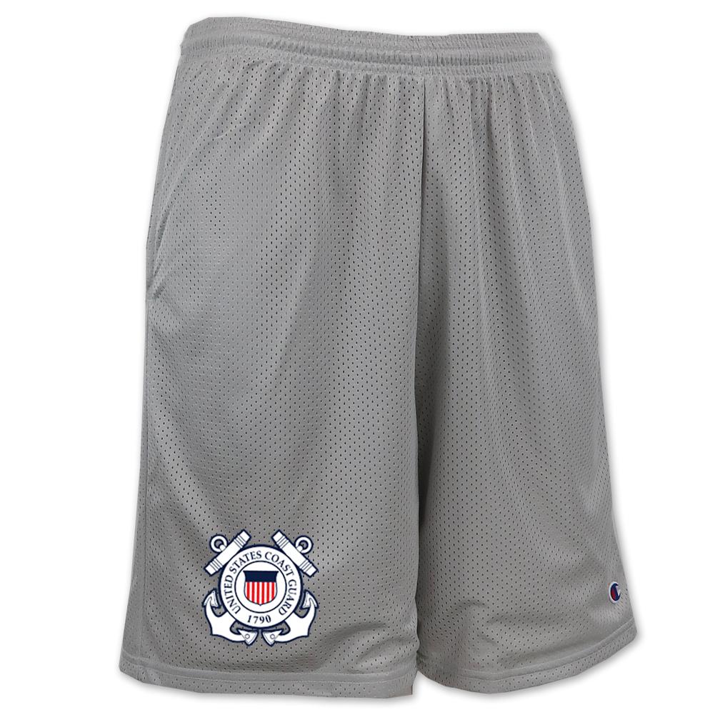 AFG Coast Guard Champion Seal Logo Mesh Short Grey MD
