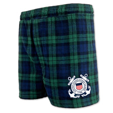 Load image into Gallery viewer, Coast Guard Seal Logo Flannel Shorts (Blackwatch)