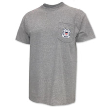 Load image into Gallery viewer, Coast Guard Seal Logo Pocket T-Shirt