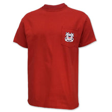 Load image into Gallery viewer, Coast Guard Seal Logo Pocket T-Shirt