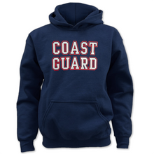 Load image into Gallery viewer, Coast Guard Youth Bold Core Hood (Navy)