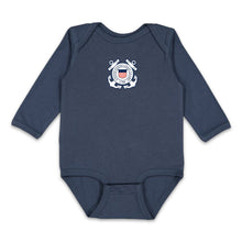 Load image into Gallery viewer, Coast Guard Seal Infant Long Sleeve Bodysuit