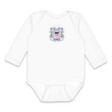 Load image into Gallery viewer, Coast Guard Seal Infant Long Sleeve Bodysuit