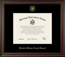 Load image into Gallery viewer, U.S. Coast Guard Embossed Studio Certificate Frame (Horizontal)