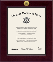 Load image into Gallery viewer, U.S. Coast Guard Century Gold Engraved Certificate Frame (Vertical)