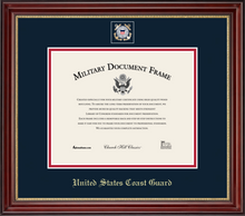 Load image into Gallery viewer, U.S. Coast Guard Masterpiece Medallion Certificate Frame (Horizontal)