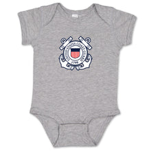 Load image into Gallery viewer, Coast Guard Seal Logo Infant Romper