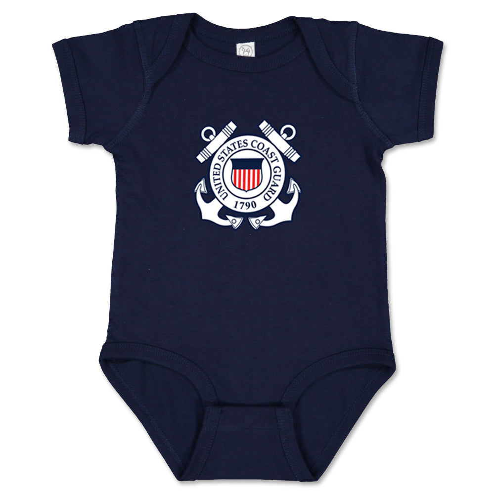 Coast Guard Seal Logo Infant Romper