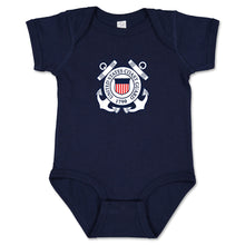 Load image into Gallery viewer, Coast Guard Seal Logo Infant Romper