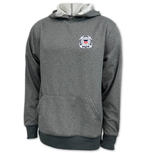 Load image into Gallery viewer, Coast Guard Seal Left Chest Logo Performance Hood (Grey)