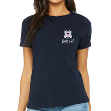 Load image into Gallery viewer, Coast Guard Lady Vet Left Chest Logo Ladies T-Shirt