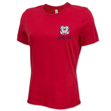 Load image into Gallery viewer, Coast Guard Lady Vet Left Chest Logo Ladies T-Shirt