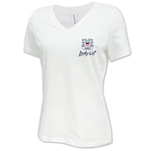 Load image into Gallery viewer, Coast Guard Lady Vet Left Chest Logo V-Neck T-Shirt