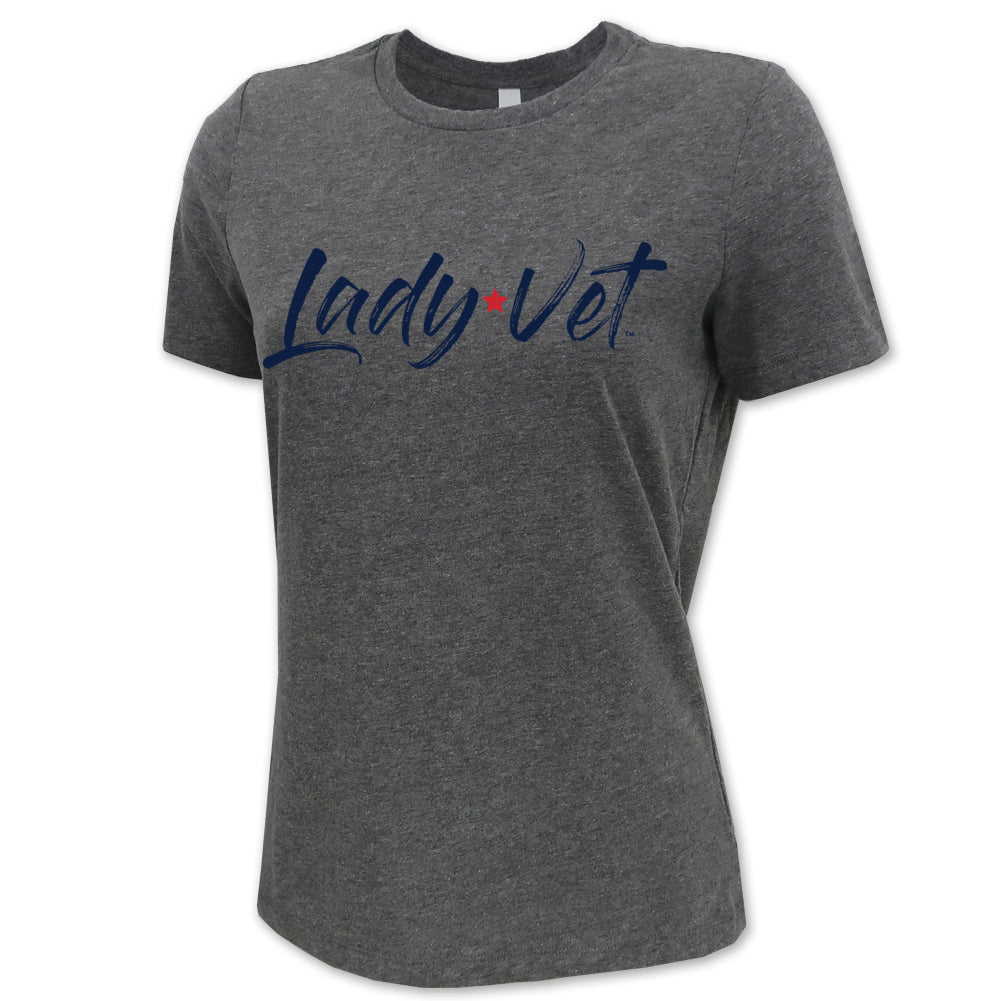 Coast Guard Lady Vet Full Chest Logo Ladies T-Shirt