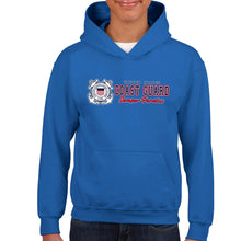 Load image into Gallery viewer, Coast Guard Semper Paratus Chest Print Youth Hood