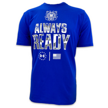 Load image into Gallery viewer, Coast Guard Under Armour Always Ready Camo Cotton T-Shirt (Royal)