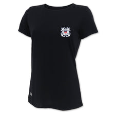 Load image into Gallery viewer, Coast Guard Seal Ladies Tac Tech T-Shirt (Black)