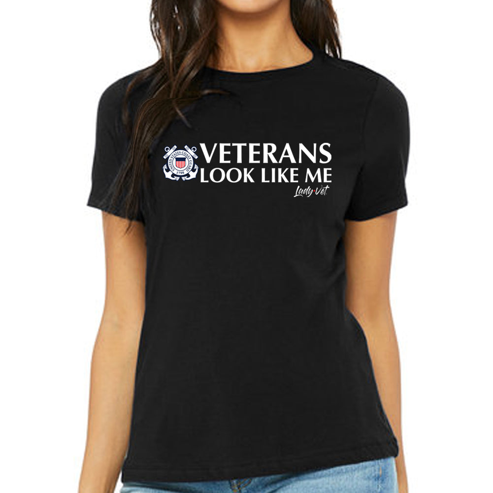 Coast Guard Vet Looks Like Me Ladies T-Shirt