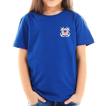 Load image into Gallery viewer, Coast Guard Youth Seal Left Chest Logo T