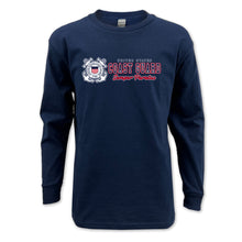 Load image into Gallery viewer, Coast Guard Youth Semper Paratus Chest Print Long Sleeve