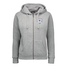 Load image into Gallery viewer, Coast Guard Seal Ladies Angel Fleece Full Zip Hoodie