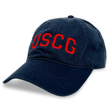 Load image into Gallery viewer, USCG Arch Relaxed Fit Hat (Navy/Red)