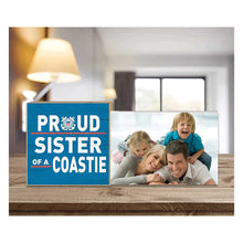 Load image into Gallery viewer, Coast Guard Floating Picture Frame Military Proud Sister