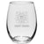 Coast Guard Seal Set of Two 21oz Stemless Wine Glasses (Clear)