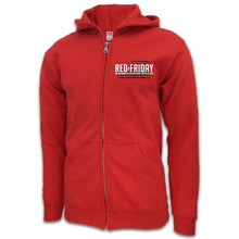 Load image into Gallery viewer, RED Friday Left Chest Full-Zip Hood (Red)
