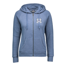 Load image into Gallery viewer, Coast Guard Seal Ladies Angel Fleece Full Zip Hoodie