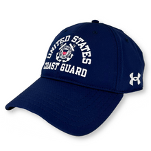 Load image into Gallery viewer, United States Coast Guard Under Armour Zone Adjustable Hat (Navy)