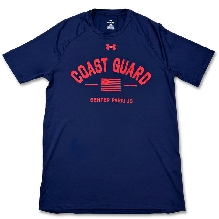 Coast Guard Under Armour Semper Paratus Tech T-Shirt (Navy)