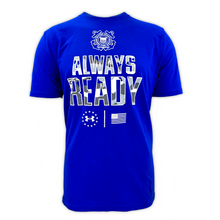 Load image into Gallery viewer, Coast Guard Under Armour Always Ready Camo Cotton T-Shirt (Royal)