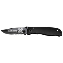 Load image into Gallery viewer, Coast Guard Folding Lock Back Knife (Black)