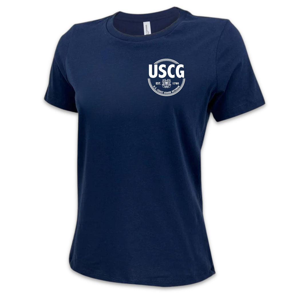 Coast Guard Veteran Ladies T-Shirt