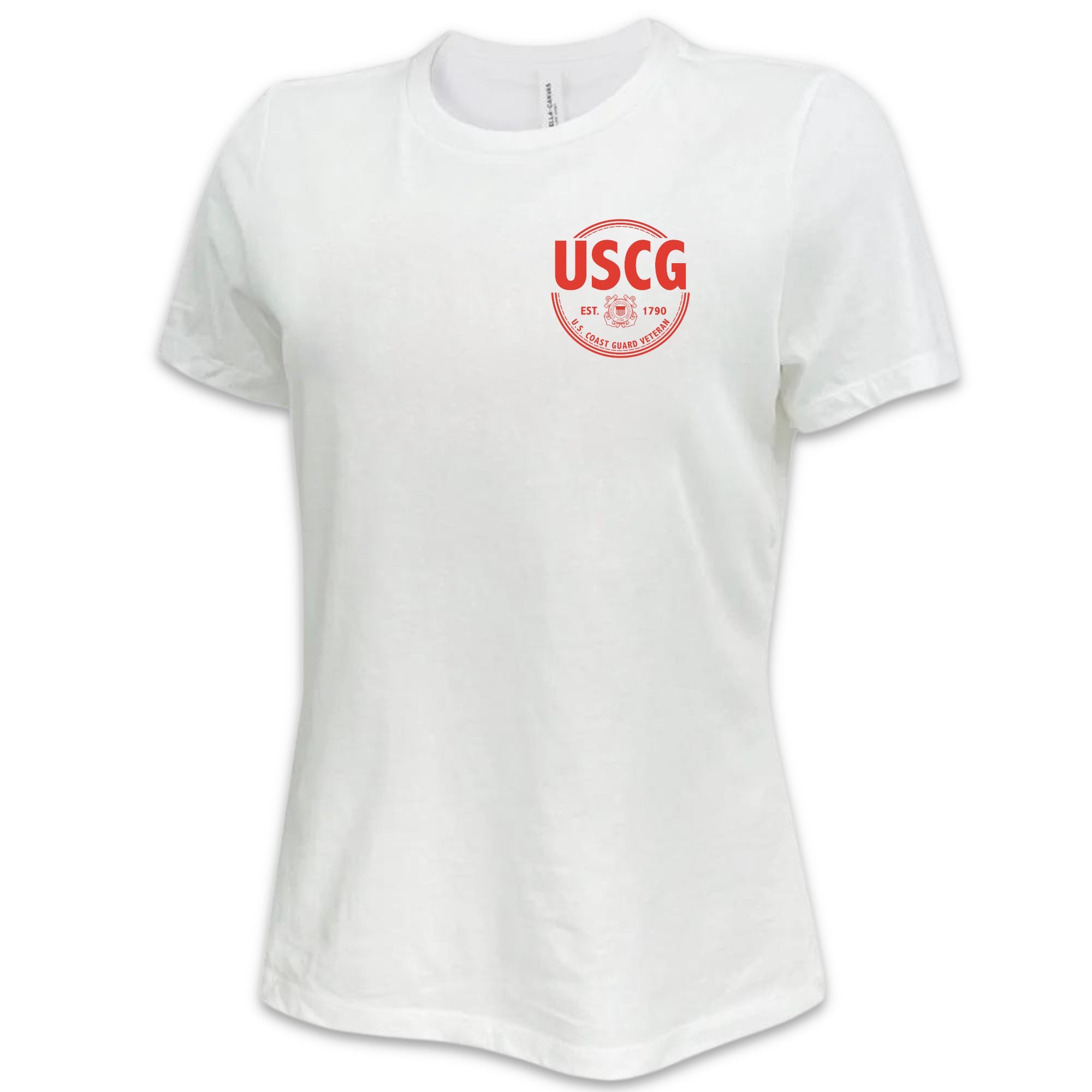 Coast Guard Veteran Ladies T-Shirt