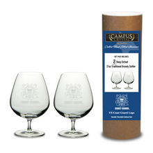 Load image into Gallery viewer, Coast Guard Seal Set of Two 21oz Brandy Snifter Glasses*